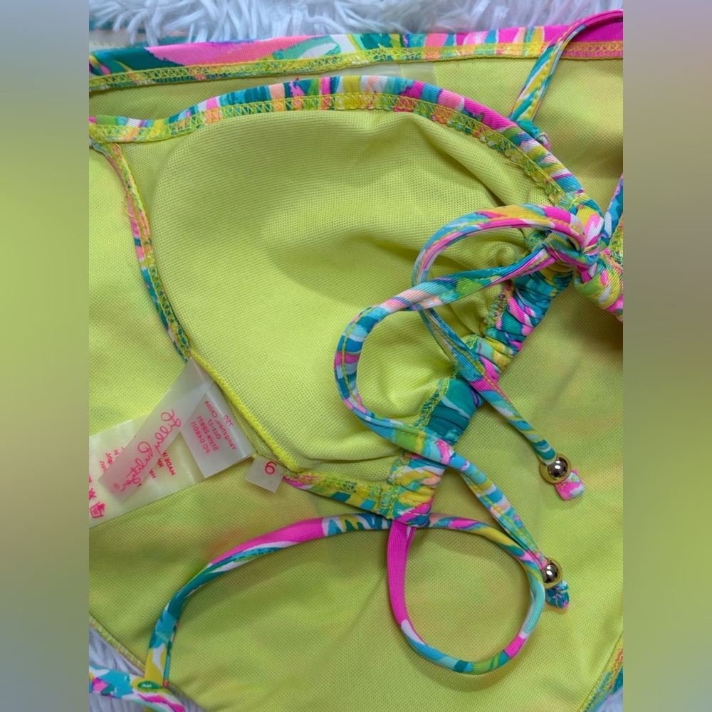 Lilly Pulitzer Lime and Multicolor Bikini - Picture 5 of 7